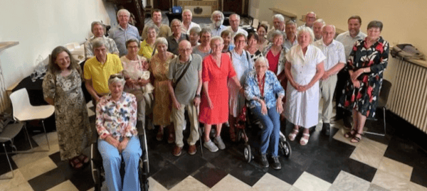 Groepsfoto in Sint-Godelieveabdij Groepsfoto in Sint-Godelieveabdij
